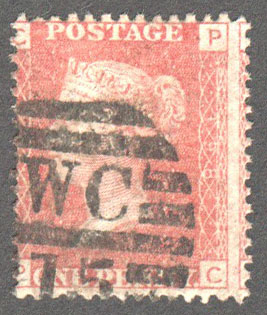 Great Britain Scott 33 Used Plate 198 - PC - Click Image to Close